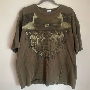 100% Cotton Faded Bulldog Tee